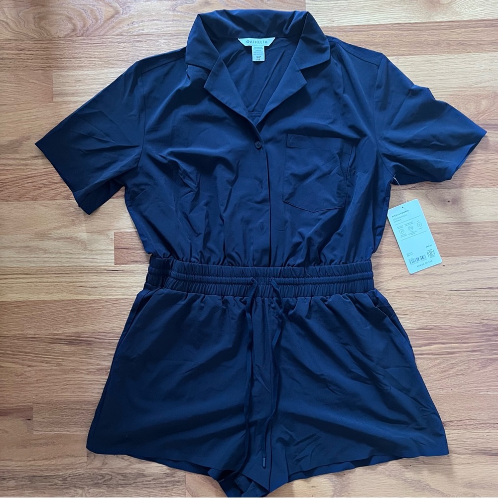 ✨ NWT Athleta Avenue Romper in Navy (Size SP) - Picture 9 of 9